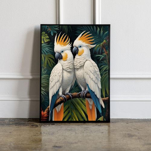 Plakat dwie papugi 40x50 cm na Arena.pl