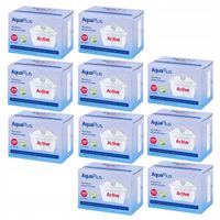 AquaPlus wkład filtrujący wodę komplet, zestaw 10 szt. uniwersalny do Dafi