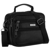 listonoszka męska wykonana ze skóry naturalnej w czarnym kolorze,