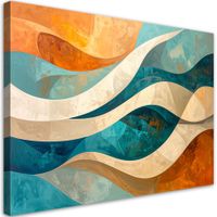 Obraz do salonu sypialni biura loftu, Abstrakcja linie 100x70