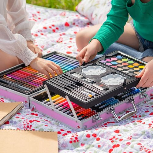 Zestaw Artystyczny, walizka z lamą, 145 elementów RAGI - RÓŻOWY na Arena.pl