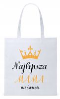 Dla Mamy Mamusi Prezent Torba Eco Biała Shopper Z Nadrukiem Ze Zdjęciem