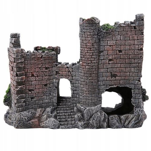 Zamek do akwarium co2 ozdoba statek wrak 17cm na Arena.pl