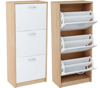 Komoda Julia 3K K024 116x50x28 cm Dąb Sonoma - Biały 116x50x28 cm