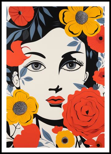 Plakat 68x98cm Kwiatowa Aura na Arena.pl