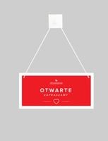 pos tabliczka otwarte/zamknięte pl