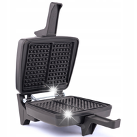 Gofrownica opiekacz Dezal 301.4.1 N czarna 1300W Polska mocna