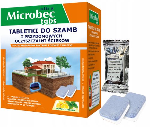 bros - microbec ultra - tabletka do szamb - 16 szt. na Arena.pl