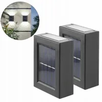 2X LAMPKI SOLARNE OGRODOWE LAMPA SOLARNA KINKIET