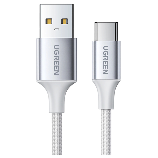 kabel ugreen  us288 usb do usb-c, qc3.0, 2m (biały) zdjęcie 2
