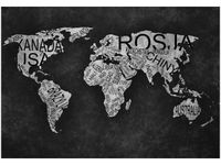 100 70CM OBRAZ PŁÓTNO WORLD MAP PŁÓTNO RAMA