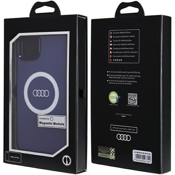 Audi IML Big Logo MagSafe Case iPhone 15 Plus / 14 Plus 6.7" niebiesk zdjęcie 7