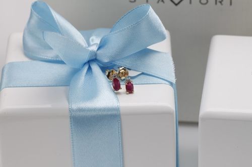 Złote kolczyki KZD2298 - Diament na Arena.pl