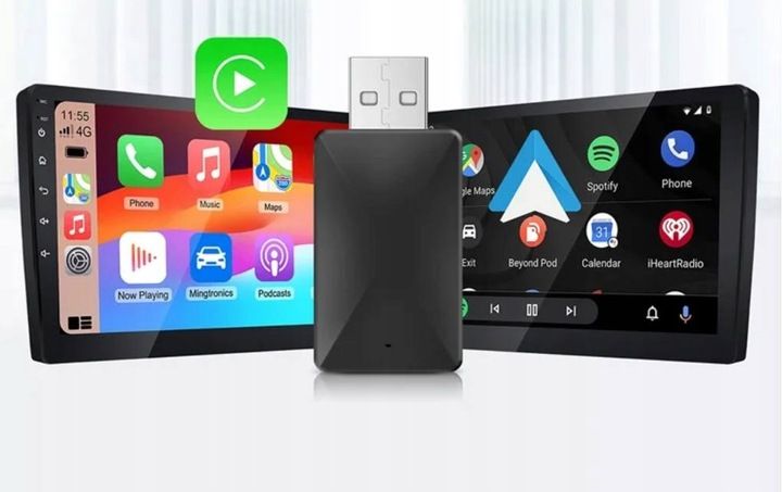 Bezprzewodowy Adapter Mini USB CarPlay do iPhone iOS ANDROID AUTO zdjęcie 13
