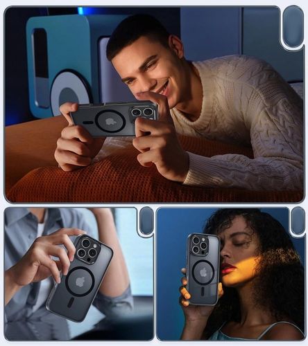 Etui do iPhone 16 PRO 5G do MagSafe WZMACNIANE 360° MATT CASE + 2x SZKŁO na Arena.pl