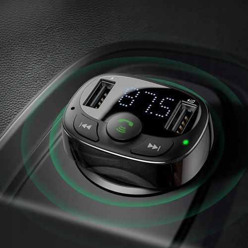 Transmiter Baseus bluetooth MP3 ładowarka 2xUSB z wyświetlaczem LCD na Arena.pl