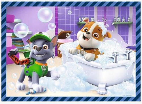 Puzzle PSI PATROL Psie Sprawy Niezależne Układanki 4w1 Duże Obrazki 4+ na Arena.pl