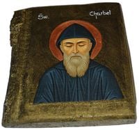 Ikona Święty Charbel Szarbel patron ludzi cierpiących, cudowne uzdrowienia