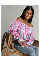 Bluzka hiszpanka satynowa AZZURRA