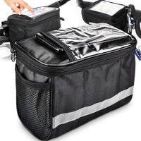 TORBA ROWEROWA SAKWA NA KIEROWNICĘ UCHWYT NA ROWER POKROWIEC NA TELEFON