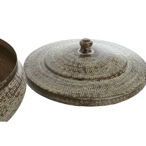 Pudełko ozdobne Home ESPRIT Kolor Zielony Aluminium 42 x 42 x 23 cm na Arena.pl