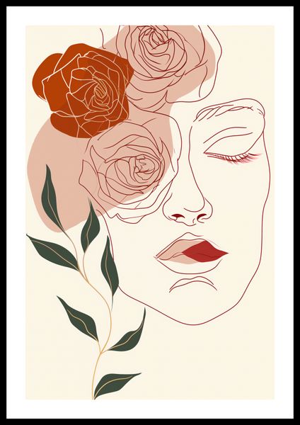 Plakat 40x60cm Beż i Twarz zdjęcie 3