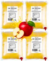 ZESTAW SOK JABŁKOWY TŁOCZONY 100% NFC PURE PRESS Jabłko 4 x 5L