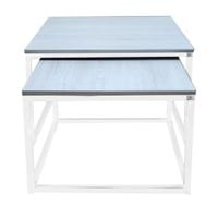 Stolik kawowy ława zestaw 2w1 HELIOS loft metal