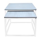 Stolik kawowy ława zestaw 2w1 HELIOS loft metal