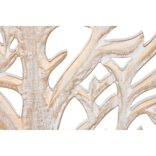 Figurka Dekoracyjna Home ESPRIT Biały Beżowy Drzewo Wytrawianie na Arena.pl