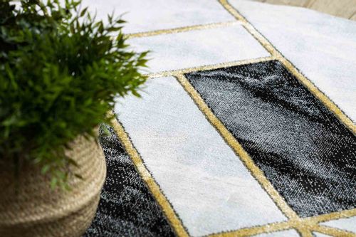 RUG/LU/ESTEMA/MARBLE3/BLACK+GOLD/R160 na Arena.pl