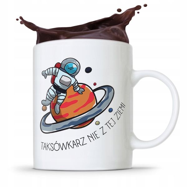 Kubek Prezent Dla Taksówkarza Nie Z Tej Ziemi Z Nadrukiem Ze Zdjęciem zdjęcie 1