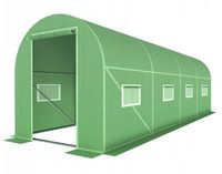 TUNEL FOLIOWY OGRODOWY SZKLARNIA 400x250x200 NAMIOT PREMIUM 10m² FOLIAK
