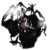 Zegar ścienny z płyty winylowej Wspinaczka 247.14