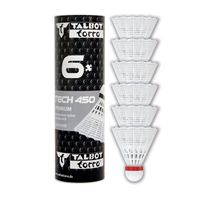 lotki do badmintona talbot torro tech 450 fast 6 szt. - białe