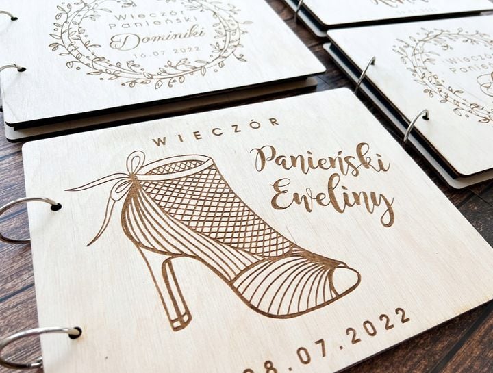 DREWNIANY ALBUM WIECZÓR PANIEŃSKI PREZENT zdjęcie 7