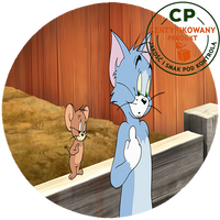 Opłatek na tort Tom i Jerry