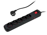 Filtr sieciowy 5m  ARC-5 czarny