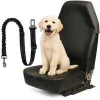 POKROWIEC OCHRONNY MATA NA PRZEDNI FOTEL DLA PSA + SMYCZ PAS BEZPIECZEŃSTWA