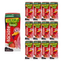 Łaciate Mleko UHT o smaku truskawkowym 200 ml x 12 sztuk