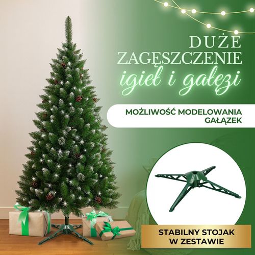 Choinka sztuczna premium 250 cm sosna diamentowa drzewko bożonarodzeniowe na Arena.pl