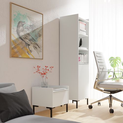 Szafka nocna Liam 50 Biała na Arena.pl