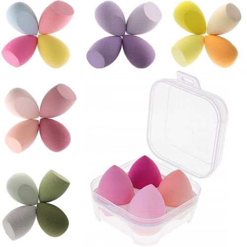 ZESTAW 4 GĄBKI DO MAKIJAŻU GĄBKA BLENDER GĄBECZKI na Arena.pl