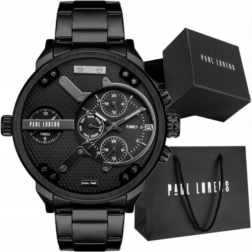 Zegarek męski Paul Lorens PL20021B-1A5 sportowy design + DATOWNIKI na Arena.pl