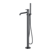 Delta Pi bateria wannowa wolnostojąca, grafit szczotkowany