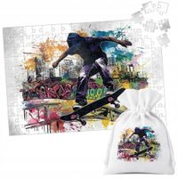 PUZZLE TRADYCYJNE - DESKOROLKA SKATE SPORT OLLIE - 110 el