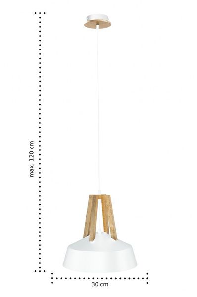 Lampa wisząca 1xE27 TRIX WHITE GOLD zdjęcie 3
