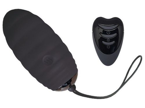 jajko wibrujące silikonowe adrien lastic czarne z pilotem 7,5 cm na Arena.pl