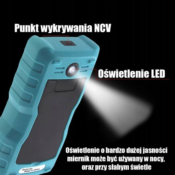 MULTIMETR CYFROWY AUTOMATYCZNY ZT-S1 TRUE RMS NCV MIERNIK NAPIĘCIA PRĄDU zdjęcie 11