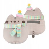 PUSHEEN w czapeczce i szaliczku 24cm PIĘKNIUTKI